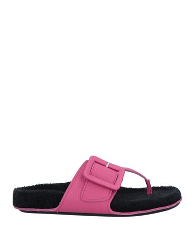 Shop Definery Woman Thong Sandal Magenta Size 8 Leather