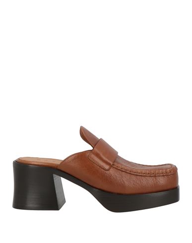 Marni Woman Mules & Clogs Brown Size 8 Leather In Brown