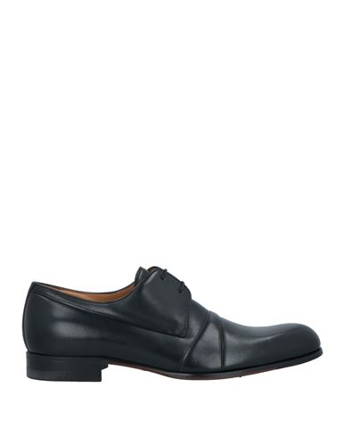 Shop A.testoni A. Testoni Man Lace-up Shoes Black Size 7.5 Calfskin