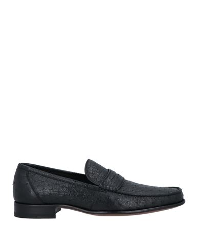 Shop A.testoni A. Testoni Man Loafers Black Size 7.5 Leather