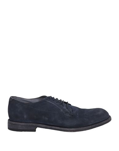 Shop Pantanetti Man Lace-up Shoes Navy Blue Size 10.5 Leather