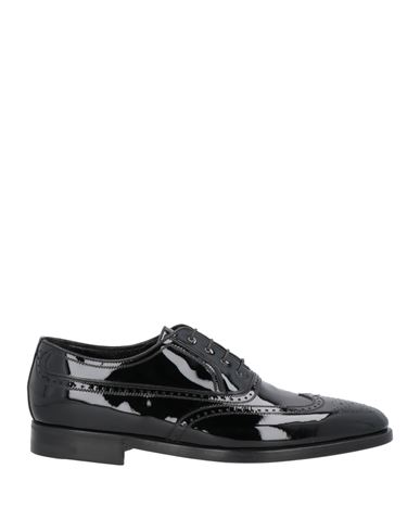 Shop A.testoni A. Testoni Man Lace-up Shoes Black Size 6.5 Leather
