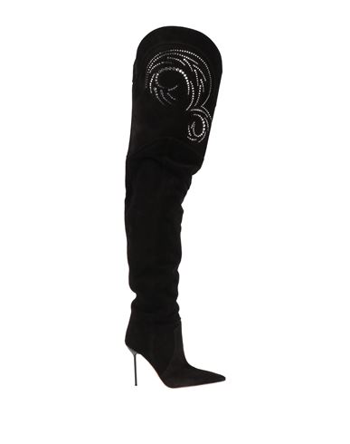 Shop Paris Texas Woman Boot Black Size 8 Calfskin, Crystal
