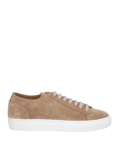 Shop Doucal's Man Sneakers Sand Size 11 Leather In Beige