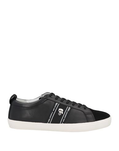 Shop Karl Lagerfeld Man Sneakers Black Size 9 Leather