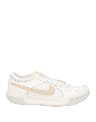 Shop Nike Woman Sneakers Cream Size 8.5 Leather, Textile Fibers In White