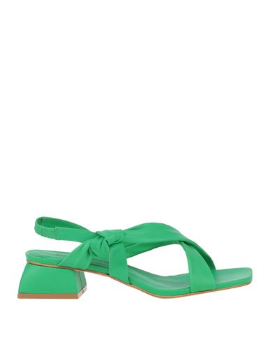 Shop Elvio Zanon Woman Sandals Green Size 8 Leather