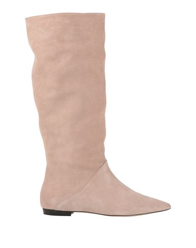Shop Marina Rinaldi Woman Boot Beige Size 8 Leather