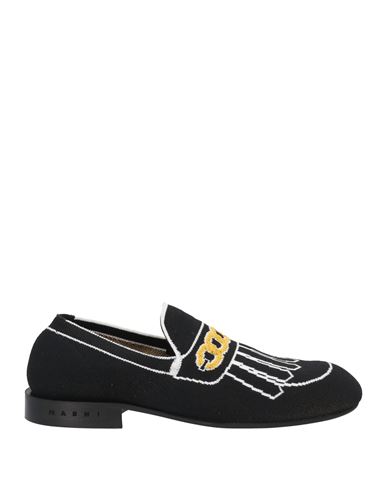 Shop Marni Woman Loafers Black Size 8 Textile Fibers