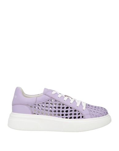 Shop Emanuélle Vee Woman Sneakers Lilac Size 6 Leather In Purple