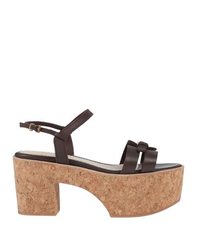 CLOVE CLOVE WOMAN MULES & CLOGS DARK BROWN SIZE 8 LEATHER 