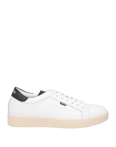 Shop Daniele Alessandrini Homme Man Sneakers White Size 7 Leather