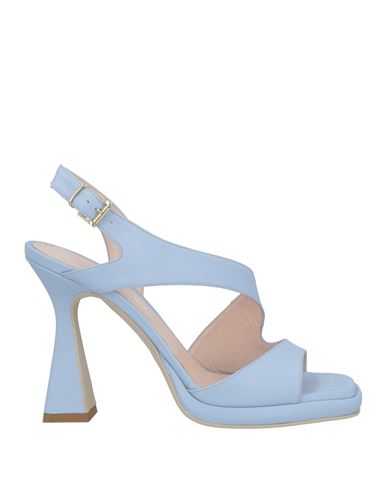 Shop Sergio Cimadamore Woman Sandals Light Blue Size 8 Leather