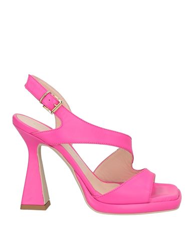 Shop Sergio Cimadamore Woman Sandals Fuchsia Size 8 Leather In Pink
