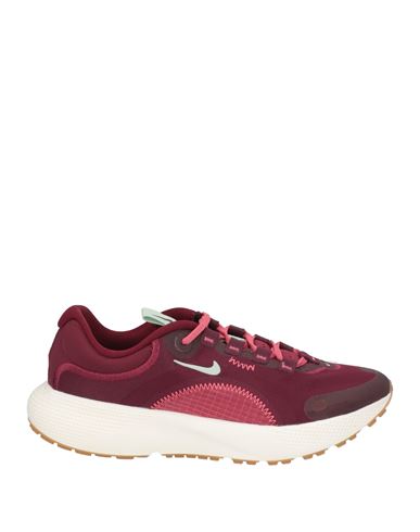 Shop Nike Woman Sneakers Burgundy Size 7 Textile Fibers In Red