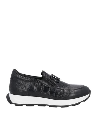 Giovanni Conti Man Sneakers Black Size 9 Leather