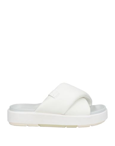 Jordan Sophia Crisscross Slide Sandal In Off White