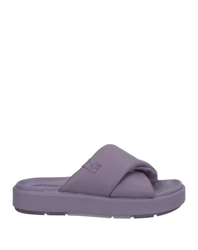 Shop Jordan Woman Sandals Purple Size 5 Leather