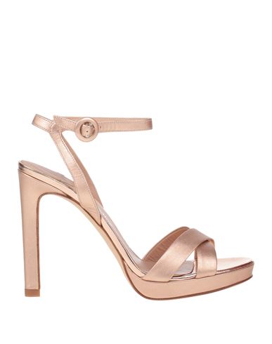 Shop The Seller Woman Sandals Rose Gold Size 10 Leather