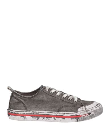 Shop Diesel Man Sneakers Steel Grey Size 10 Cotton