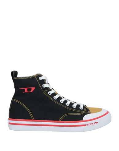 Shop Diesel Man Sneakers Black Size 10 Textile Fibers