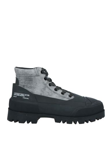Shop Diesel Man Ankle Boots Black Size 10 Leather, Textile Fibers