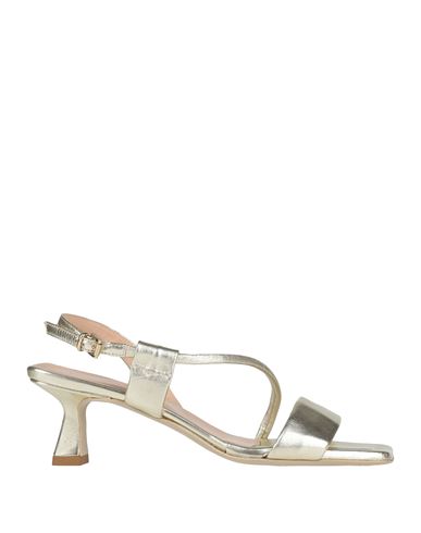 Sergio Cimadamore Woman Sandals Platinum Size 7 Leather In Gray