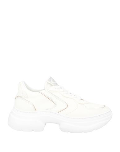 Shop Valsport Woman Sneakers Ivory Size 5 Leather In White