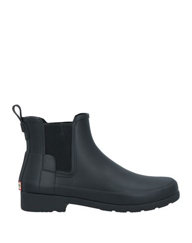 HUNTER HUNTER WOMAN ANKLE BOOTS BLACK SIZE 6 RUBBER