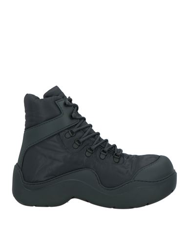 Shop Bottega Veneta Man Ankle Boots Steel Grey Size 9 Textile Fibers