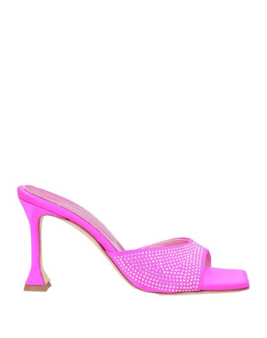 Shop Romina Pratali Woman Sandals Fuchsia Size 8 Textile Fibers In Pink