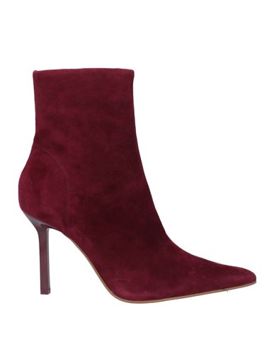 Shop Steve Madden Woman Ankle Boots Burgundy Size 7.5 Leather In Red