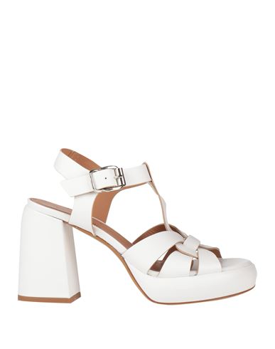 Shop Laura Bellariva Woman Sandals White Size 7 Calfskin