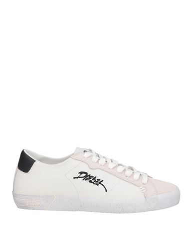 Diesel Woman Sneakers Ivory Size 8 Cow Leather In White