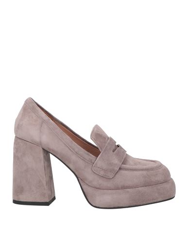 Shop Bibi Lou Woman Loafers Grey Size 8 Leather