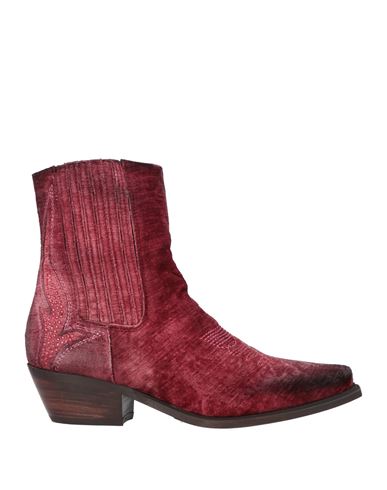 Zoe Woman Ankle Boots Burgundy Size 6 Textile Fibers