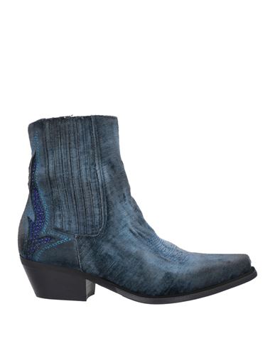 Shop Zoe Woman Ankle Boots Blue Size 6 Textile Fibers