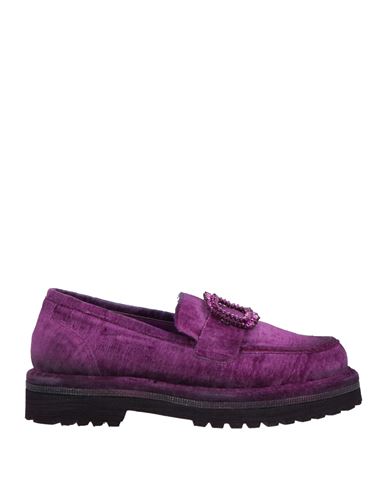 Shop Zoe Woman Loafers Mauve Size 8 Textile Fibers In Purple