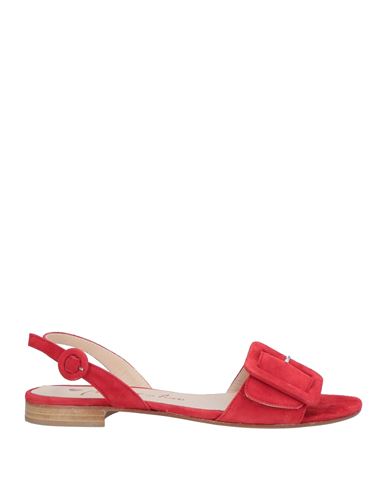 Shop Positano In Love Woman Sandals Red Size 6 Leather