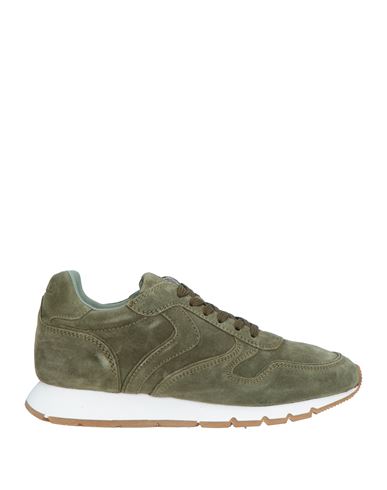 Shop Voile Blanche Woman Sneakers Military Green Size 8 Leather
