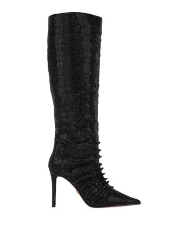 Lola Cruz Woman Boot Black Size 8 Leather In Black