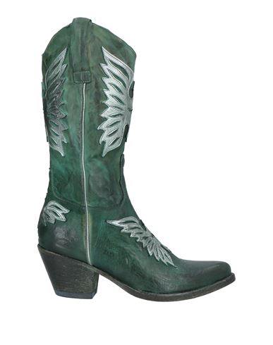 Shop Pawelk's Woman Boot Dark Green Size 8 Leather