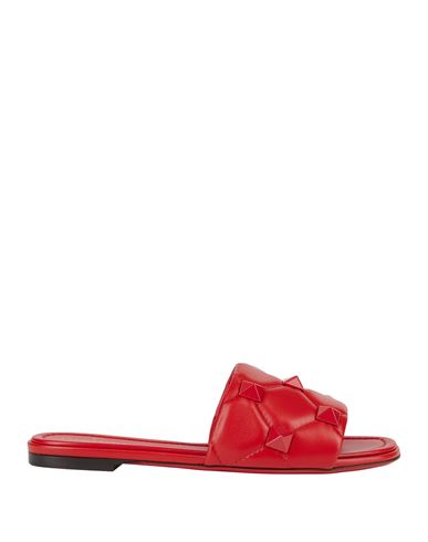 Valentino Garavani Woman Sandals Red Size 7 Leather