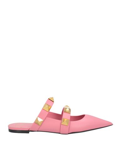 Shop Valentino Garavani Woman Mules & Clogs Pink Size 6 Leather