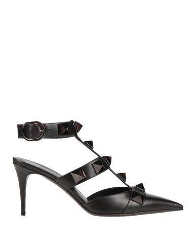 Valentino Garavani Woman Pumps Black Size 8 Leather In Black