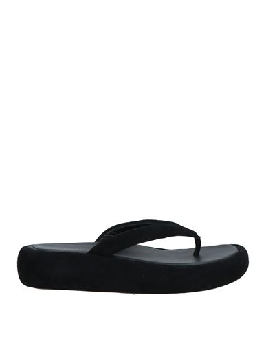 Shop Ilio Smeraldo Woman Thong Sandal Black Size 11 Textile Fibers