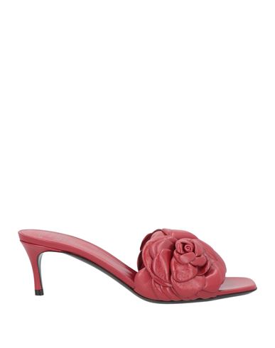 Shop Valentino Garavani Woman Sandals Red Size 8 Leather