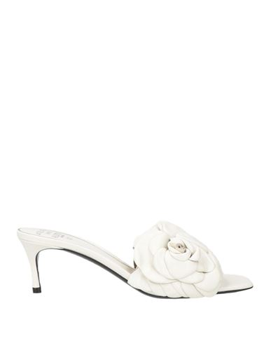 Shop Valentino Garavani Woman Sandals White Size 8 Leather