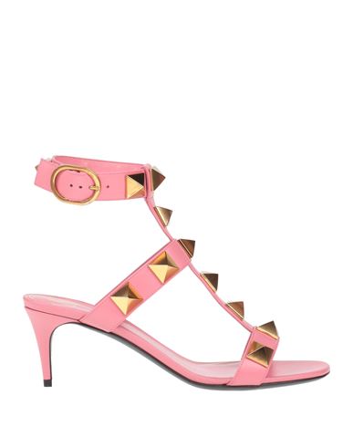 Valentino Garavani Woman Sandals Pink Size 6.5 Leather