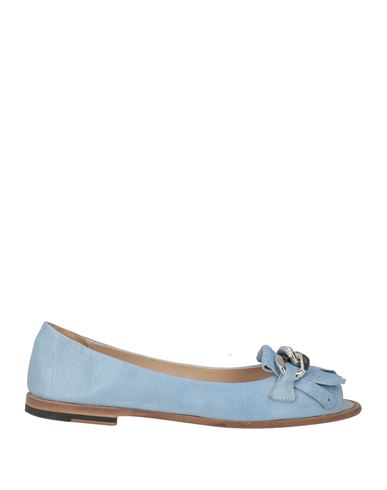 Shop Preventi Woman Loafers Sky Blue Size 7 Calfskin
